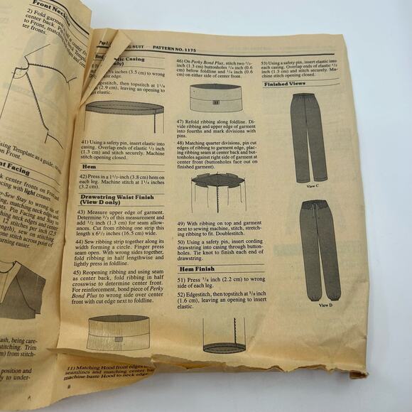 Stretch & Sew Ann Person 1578 The Traveler & 1175 Jogging Suit Sewing Pattern - Picture 7 of 11